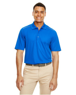 Polo performance pour homme en piqué avec passepoil réfléchissant Radiant de CORE365MC