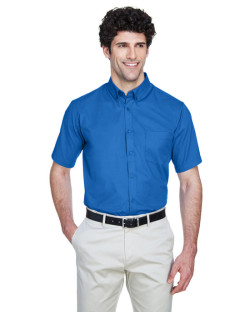 Chemises en twill pour homme Optimum de CORE365MC à manches courtes