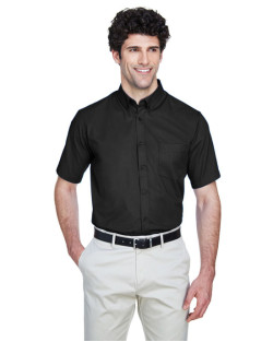 Chemises en twill pour homme de taille longue Optimum de CORE365MC à manches courtes