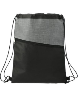 Sac à cordon zippé à tissage croisé