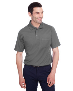 Men's CrownLux Performance™ Plaited Polo with Pocket