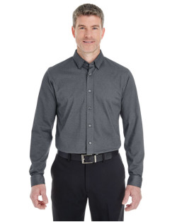 Chemise boutonnée pour homme en mélange de coton Central