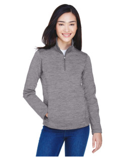 Manteau pour femme Newbury en molleton à motif mélangé avec glissière mi-hauteur de Devon & JonesMD