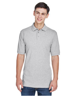 Polo pour homme de taille longue avec poche 5,6 oz/vg² Easy BlendMC d'Harriton