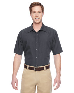 Chemise à manches courtes pour homme Advantage avec fermeture à boutons-pression d Harriton