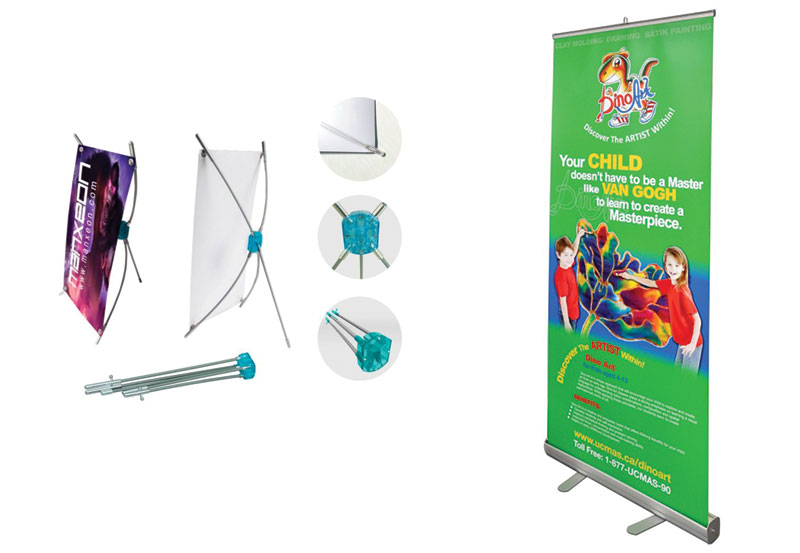 Rollup banners and stands
