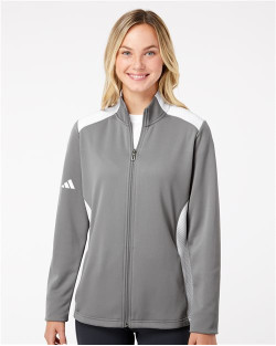 Women's Textured Mixed Media Full-Zip Jacket