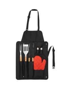 BBQ Now Apron and 7 piece BBQ Set