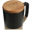 Tahoe Tea & Coffee Ceramic Mug with Wood Lid 16oz