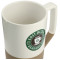 Tahoe Tea & Coffee Ceramic Mug with Wood Lid 16oz