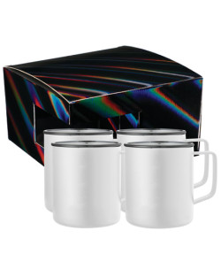 Rover Camp Mug 14oz enduit de poudre 4 en 1 coffret cadeau