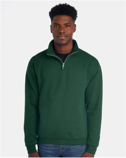 Nublend® Cadet Collar Quarter-Zip Sweatshirt