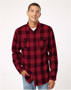 Yarn-Dyed Long Sleeve Flannel Shirt