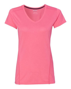 T-shirt technique col en V pour femme