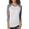 Unisex Triblend 3/4-Sleeve Raglan