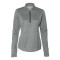 Women's Brushed Terry Heathered Quarter-Zip Pullover