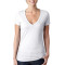 Ladies' CVC Deep V-Neck T-Shirt