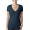 Ladies' CVC Deep V-Neck T-Shirt