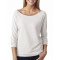 Ladies' French Terry 3/4-Sleeve Raglan