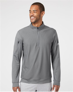 Performance Textured Quarter-Zip Pullover