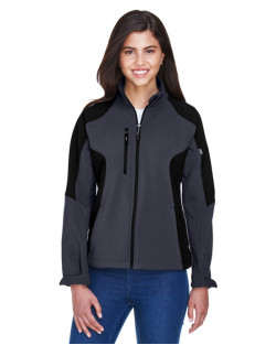 Ladies' Compass Colorblock Three-Layer Fleece Bonded Soft Shell Jacket