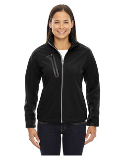 Ladies' Terrain Colorblock Soft Shell with Embossed Print