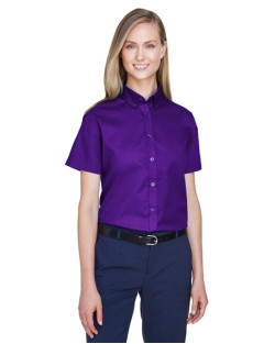 Chemises en twill pour femme Optimum de CORE365MC à manches courtes