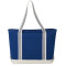 Atlantic Stripe 20oz Cotton Zippered Boat Tote