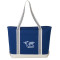 Atlantic Stripe 20oz Cotton Zippered Boat Tote
