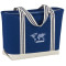 Atlantic Stripe 20oz Cotton Zippered Boat Tote