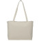 Zippered 12oz Cotton Canvas Shopper Tote