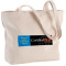 Zippered 12oz Cotton Canvas Shopper Tote