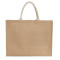 Jute Shopper Tote with Recycled Cotton Pocket