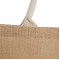Jute Shopper Tote with Recycled Cotton Pocket