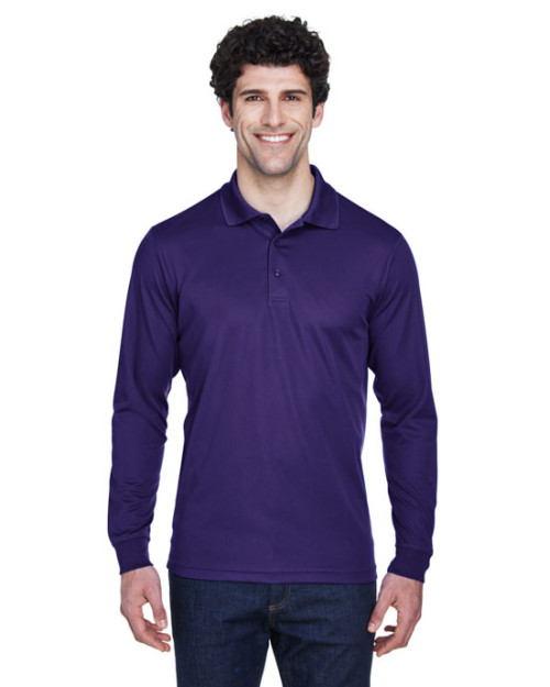 Polo performance pour homme en piqué Pinnacle de CORE365MC à manches longues