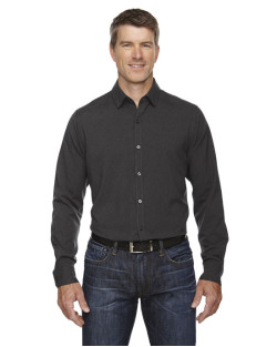 Chemise performance pour homme Central Ave de North End SportMD Bleu à motif mélangé