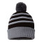 Stripe Pom Cuffed Beanie