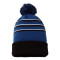 Stripe Pom Cuffed Beanie