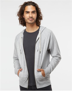 Icon Lightweight Loopback Terry Full-Zip Hooded Sweatshirt