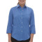 Women's Three-Quarter Sleeve Baby Twill Dress Shirt