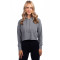 Ladies' Cropped Pullover Hooded Sweatshirt