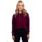 Ladies' Cropped Pullover Hooded Sweatshirt