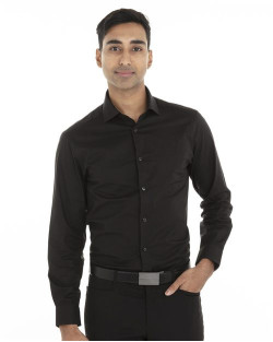 Chemise en coton extensible à M/L pour hommes