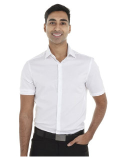 Chemise slim en sergé