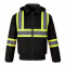 L01290 - International - Men's Hi-Vis Cotton Canvas Bomber Jacket with Sherpa Lining