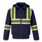 L01290 - International - Men's Hi-Vis Cotton Canvas Bomber Jacket with Sherpa Lining