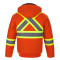 L01290 - International - Men's Hi-Vis Cotton Canvas Bomber Jacket with Sherpa Lining
