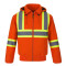 L01290 - International - Men's Hi-Vis Cotton Canvas Bomber Jacket with Sherpa Lining