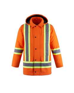 L01292 - Kingpin - Men's Hi-Vis Cotton Canvas Parka