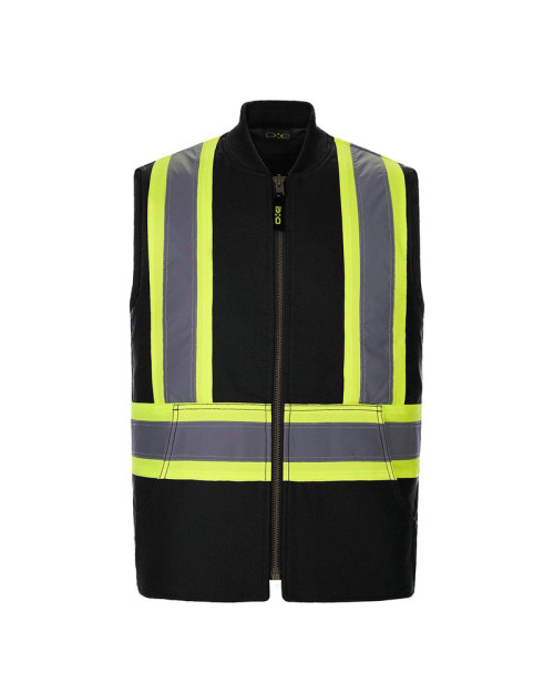 L01295 - Titan - Men's Hi-Vis Cotton Canvas Vest with Sherpa Lining L01295 - Titan - Men's Hi-Vis Cotton Canvas Vest with Sherpa Lining